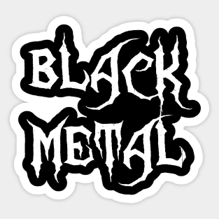 Black Metal Sticker